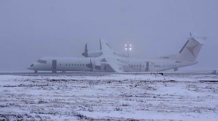 Air Canada Flight 2259 catches fire during plane landing at Halifax Stanfield International Airport