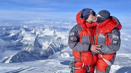 Michigan couple make history climbing Mt. Everest together