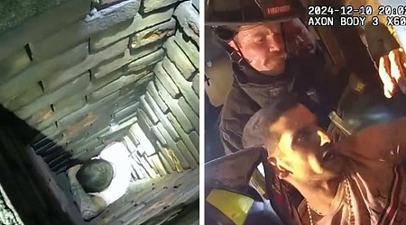 'Bad Santa' Drug Suspect Stuck in Chimney, Arrested on Video