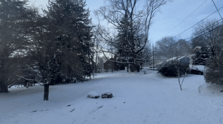 Snow Blankets Northern New Jersey on First Official Day of Winter