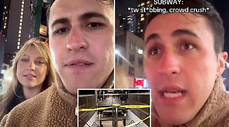 NYC TikToker Chris Olsen 'survives' stabbing on subway car on New Year's Day