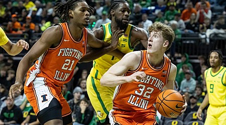 No. 22 Illinois men blow out No. 9 Oregon 109-77 on the road