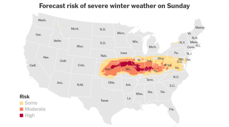 A Powerful Winter Storm Is Forecast to Move Through the Middle of the U.S.