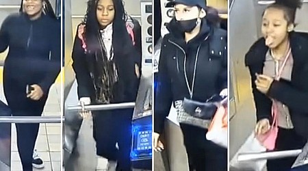 Woman, 71, heading to New Year's Day church service fights back when teen girls attack, try to rob her in NYC subway station