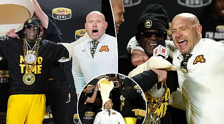 Minnesota's P.J. Fleck gets mayo bath from guest mascot Flavor Flav