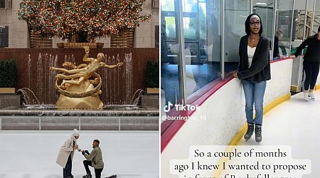 Texas couple's Rockefeller Center proposal goes viral on TikTok