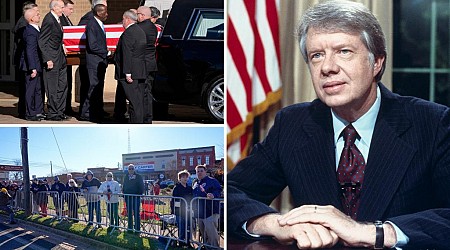 Former President Jimmy Carter’s funeral procession begins in Georgia