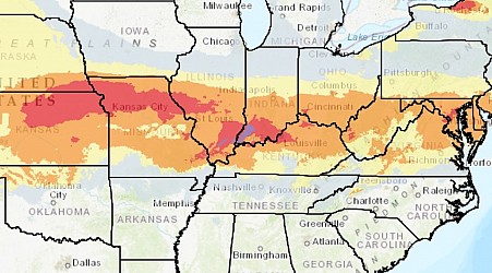 A storm will bring heavy snow and dangerous ice from the Plains to the East Coast