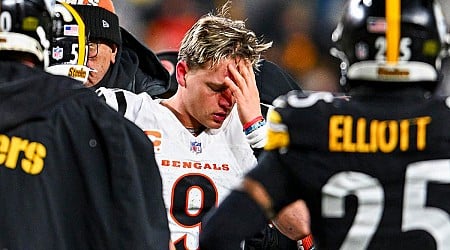 Joe Burrow, Bengals suffer injury scare as QB briefly exits Week 18 win after big hit vs. Steelers