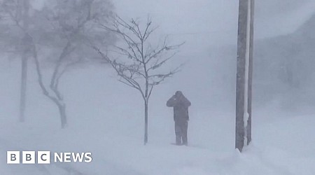 Watch: Snow blankets parts of New York and Nebraska