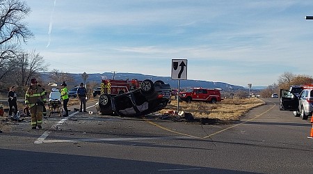 Rollover crash occurs on Highway 50, 29 Road