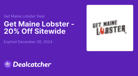 Get Maine Lobster - 20% Off Sitewide