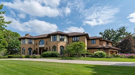 Oak Brook 7-bedroom home with 2-story marble foyer: $2.3M