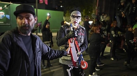 Punks distribute toys to children in need for Three Kings Day in Mexico City