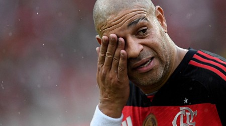 Former Brazil and Milan star striker Adriano bids farewell to football