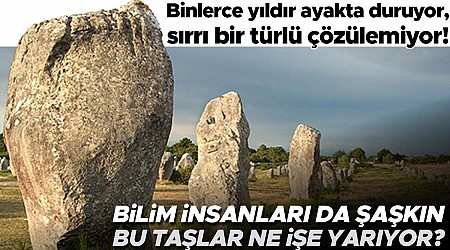 Binlerce yıldır ayakta duruyor, sırrı bir türlü çözülemiyor! Bilim insanları da şaşkın: Bu taşlar ne işe yarıyor?