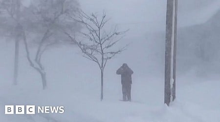 Watch: Snow blankets parts of New York and Nebraska