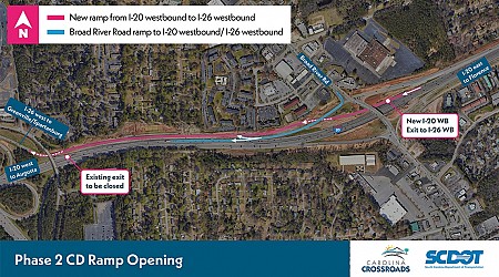 SCDOT unveils new I-20 West ramp in Carolina Crossroads Phase 2