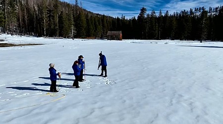 Sierra Nevada snowpack above average to start the year, a promising sign for state water supplies