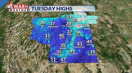 Gusty winds blow through northern Utah for Tuesday