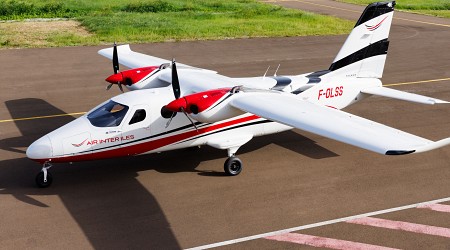 Tecnam P2012 STOL Takes-Off In Saint Barthelemy