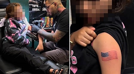 Arizona tattoo artist sparks outrage for inking girl, 9