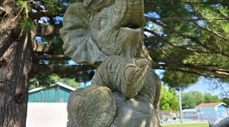 Norma Jean Circus Elephant Monument in Oquawka, Illinois