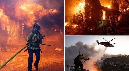 Firefighters run out of water as fires tear through Los Angeles