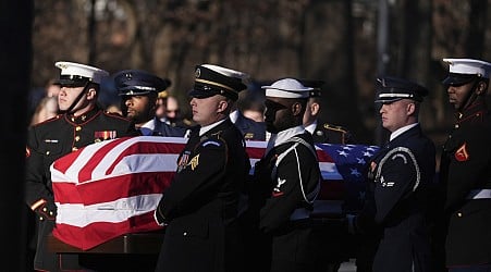 Jimmy Carter's funeral services begin in DC. And, photos from the major winter storm