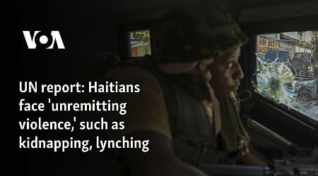 UN report: Haitians face 'unremitting violence,' such as kidnapping, lynching