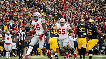 Jim Harbaugh Hypes Ezekiel Elliott: 'Got Some Bruises from Days Competing Against' RB