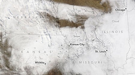 NASA Satellite Captures Stunning Snow-Covered Midwest After Polar Vortex Blast