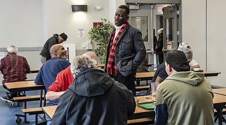 In D.C.'s bitter cold, a homeless shelter offers hot food and some hope