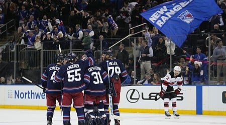 Sam Carrick's overtime goal lifts Rangers past Devils