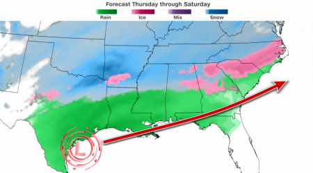 Potent winter storm strengthening as it begins its trek across the South, threatening extreme impacts