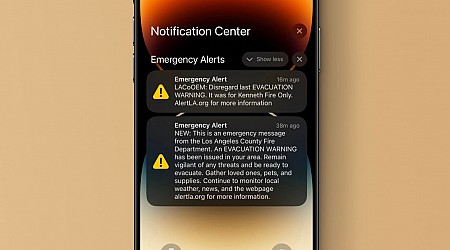 All iPhone users in Los Angeles were accidentally sent an evacuation alert