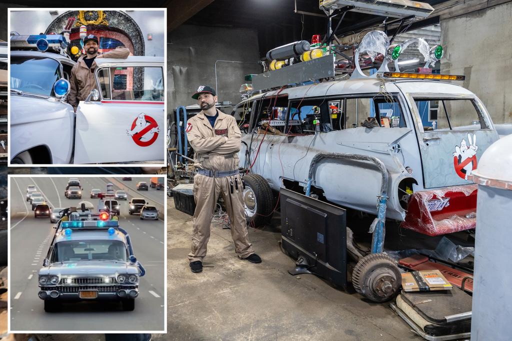 Who ya gonna call? NJ dad cruises NYC in $125K ‘Ghostbusters’ car to tour iconic filming locations