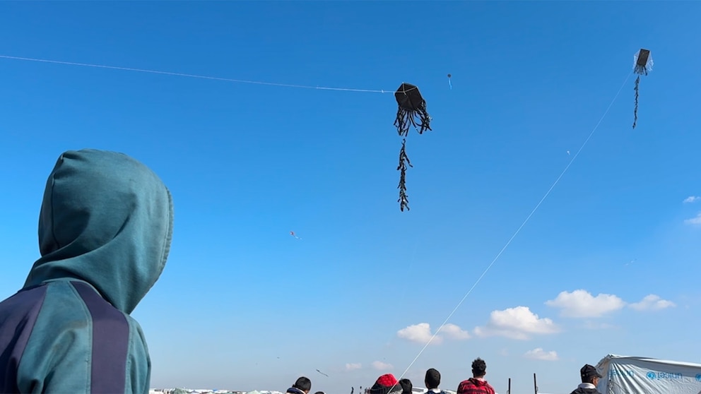 WATCH: Displaced children in Gaza seek solace in kites