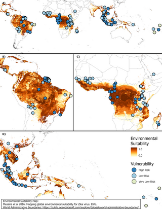 Assessing vulnerability for future Zika virus outbreaks using seroprevalence data and environmental suitability maps