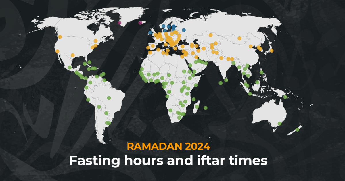Ramadan 2024: Fasting hours and iftar times around the world