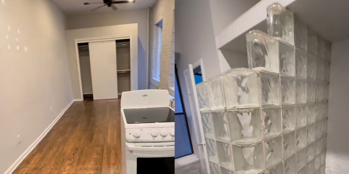 People can't believe an NYC studio with an open shower in the kitchen costs this much
