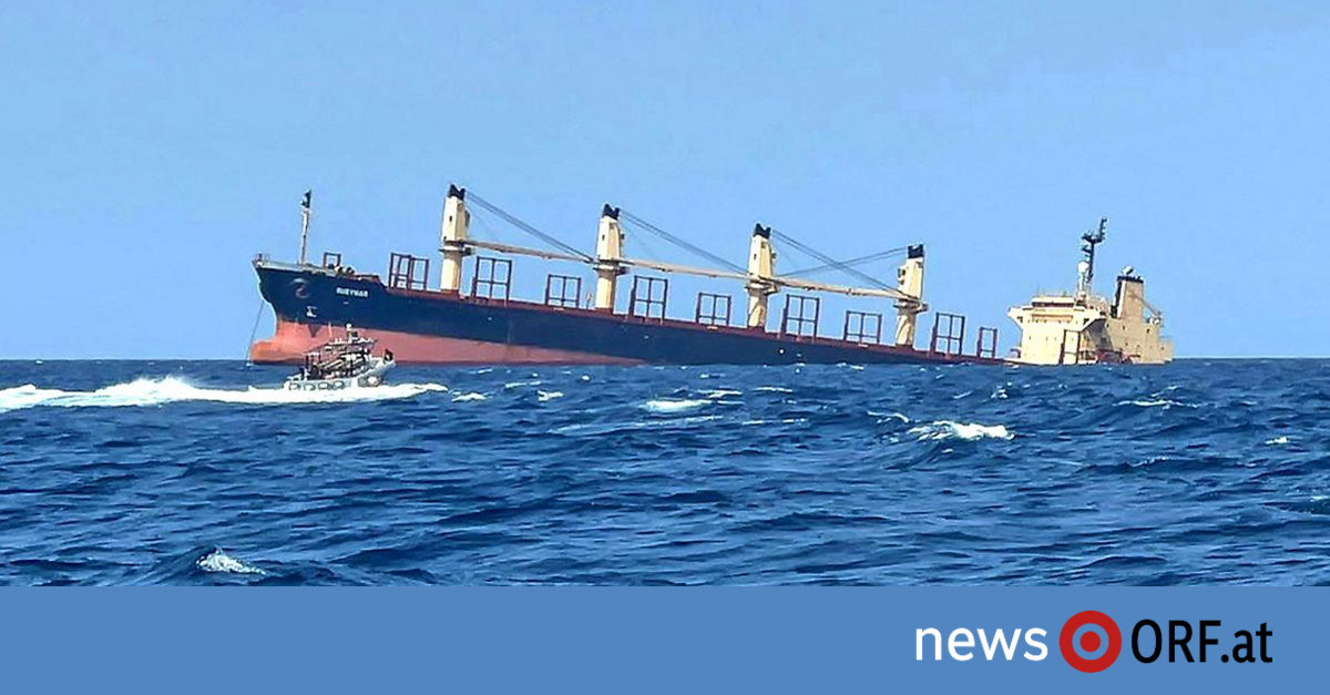 Von Huthis beschossenes Schiff gesunken