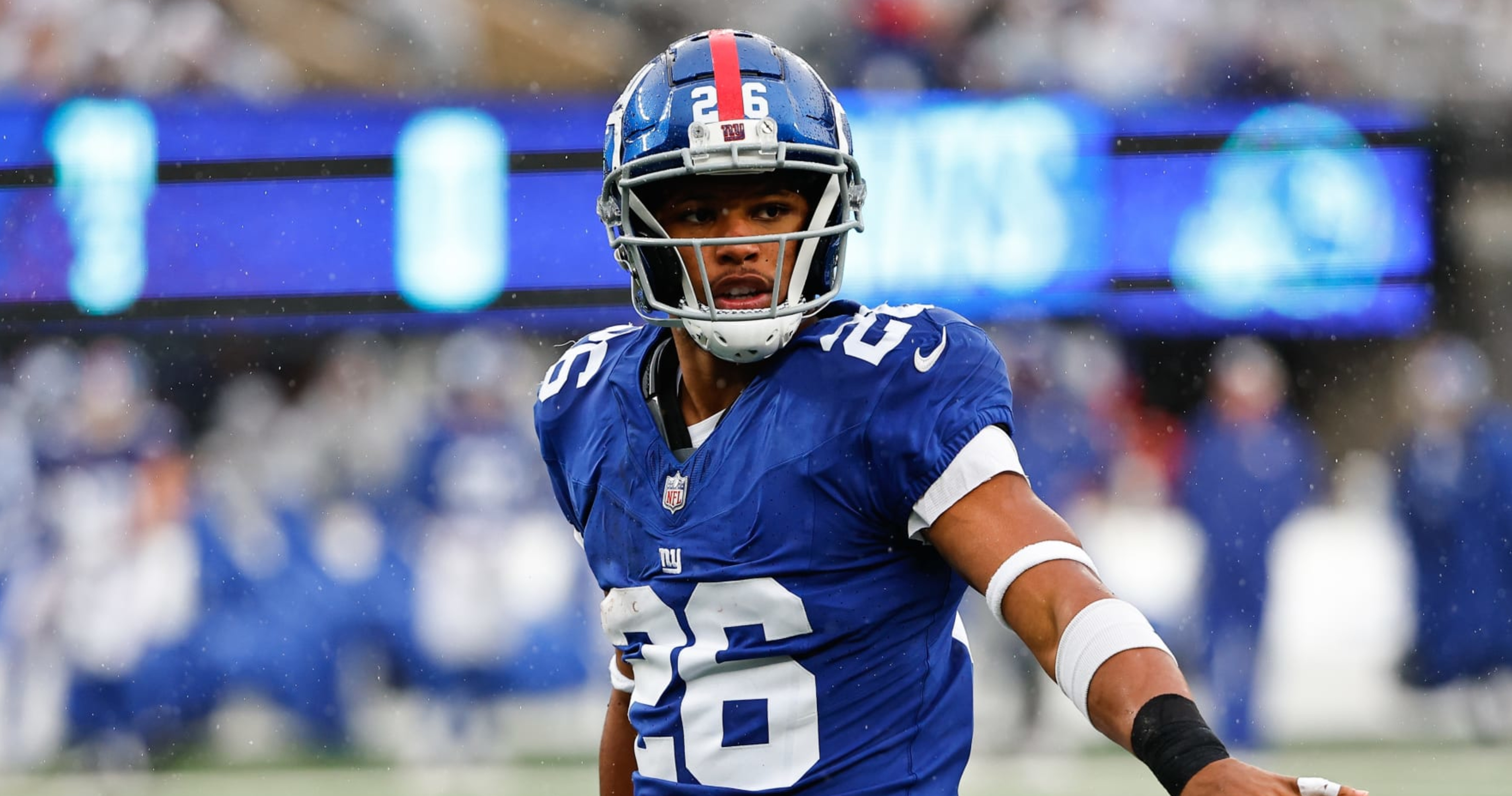 Video: Saquon Barkley's Daughter Asked If He'd 'Win Now' After Giants Exit for Eagles