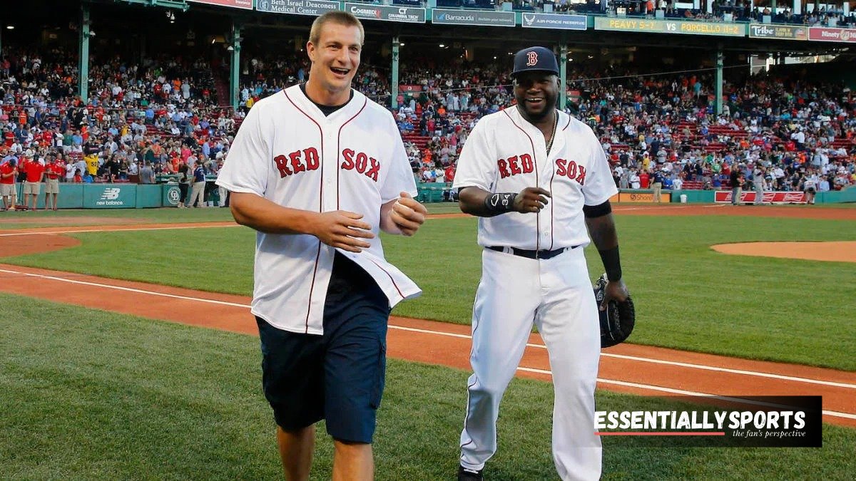 Watch: Rob Gronkowski’s Hilarious Reaction to Spiking First Pitch in Baseball Game
