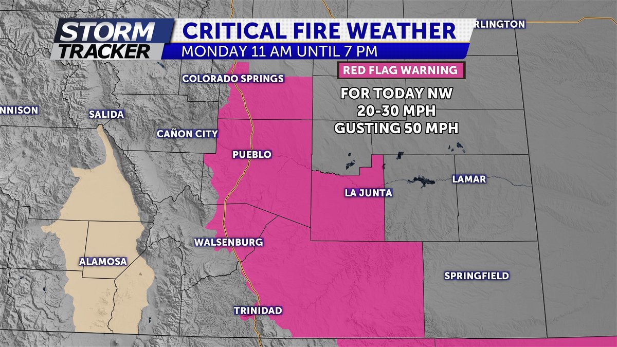 Critical fire weather again this afternoon