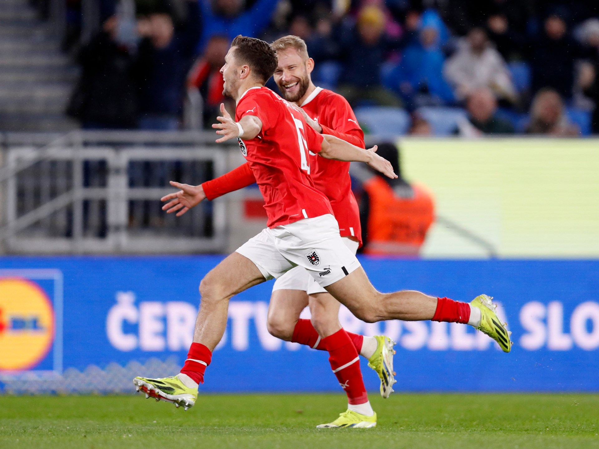 Austria’s Baumgartner scores fastest-ever international goal