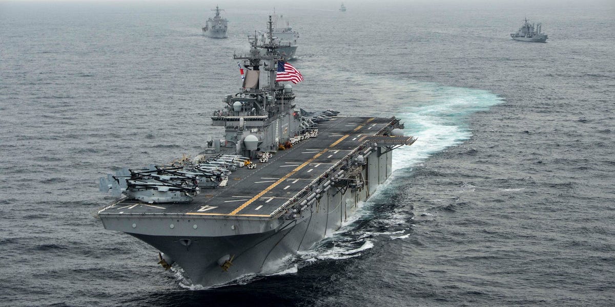 A US Navy amphibious warship returned home for repairs just 10 days after deploying