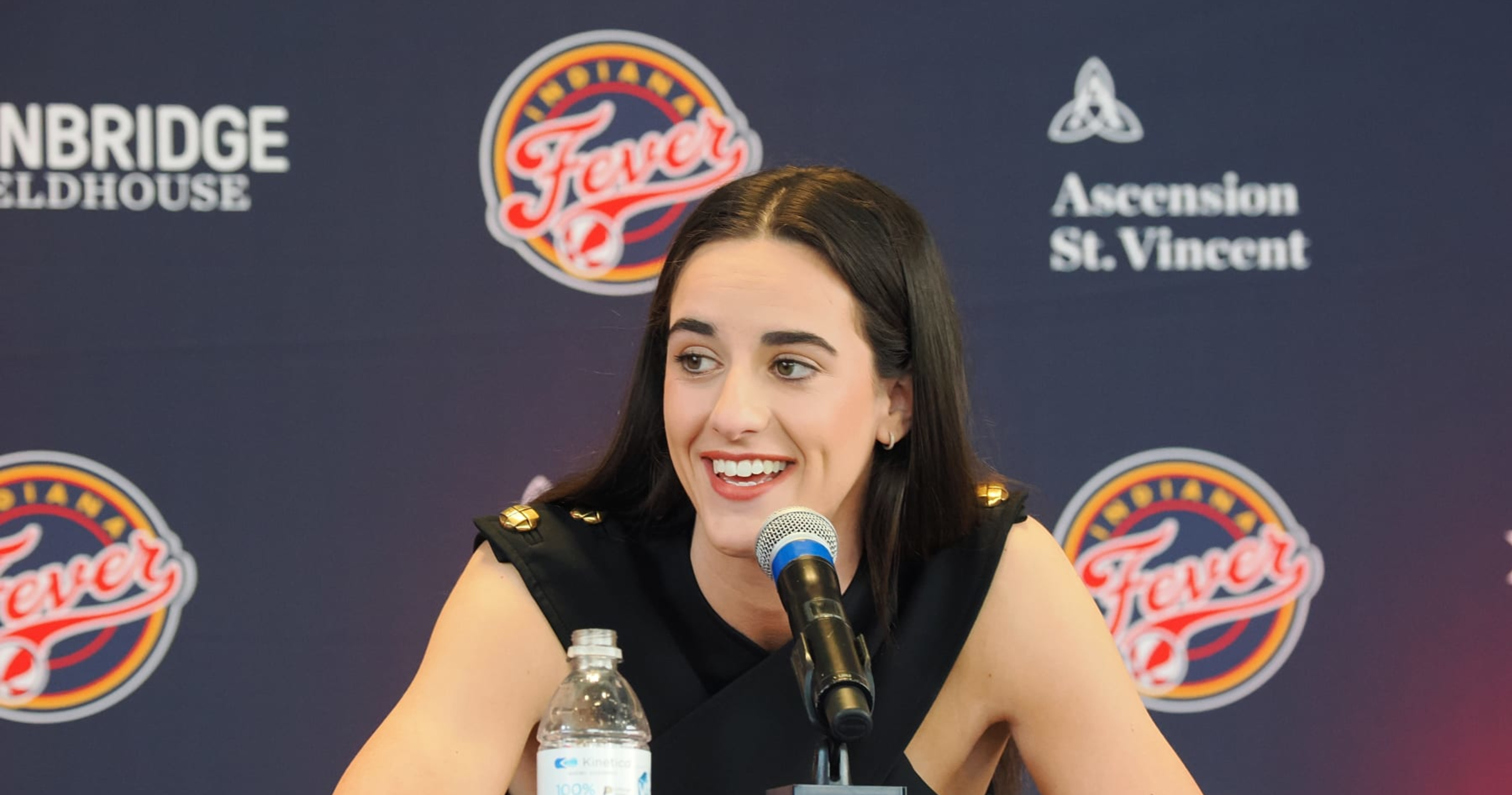 Caitlin Clark Pictured In Indiana Fever Jersey for 1st Time After 2024 WNBA Draft