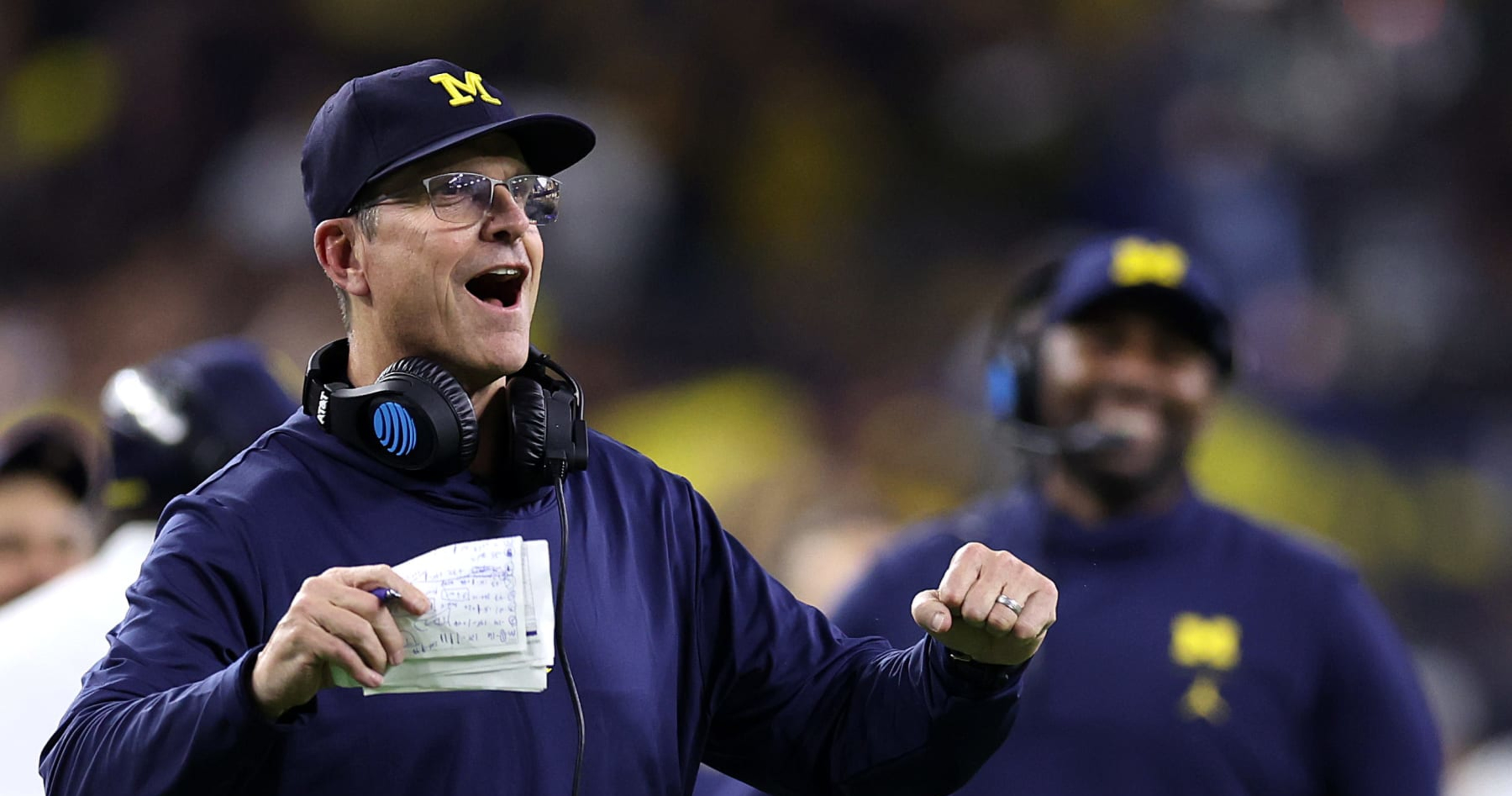 Video: Jim Harbaugh Gets Live Tattoo for Michigan Championship, 'Impervious to Pain'