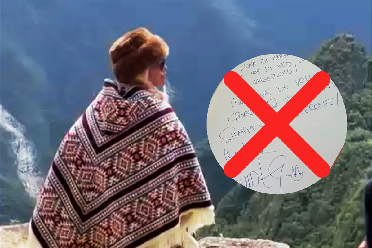 No perdonan el error de ortografía de Karol G en Machu Picchu ¿Fue a propósito?
